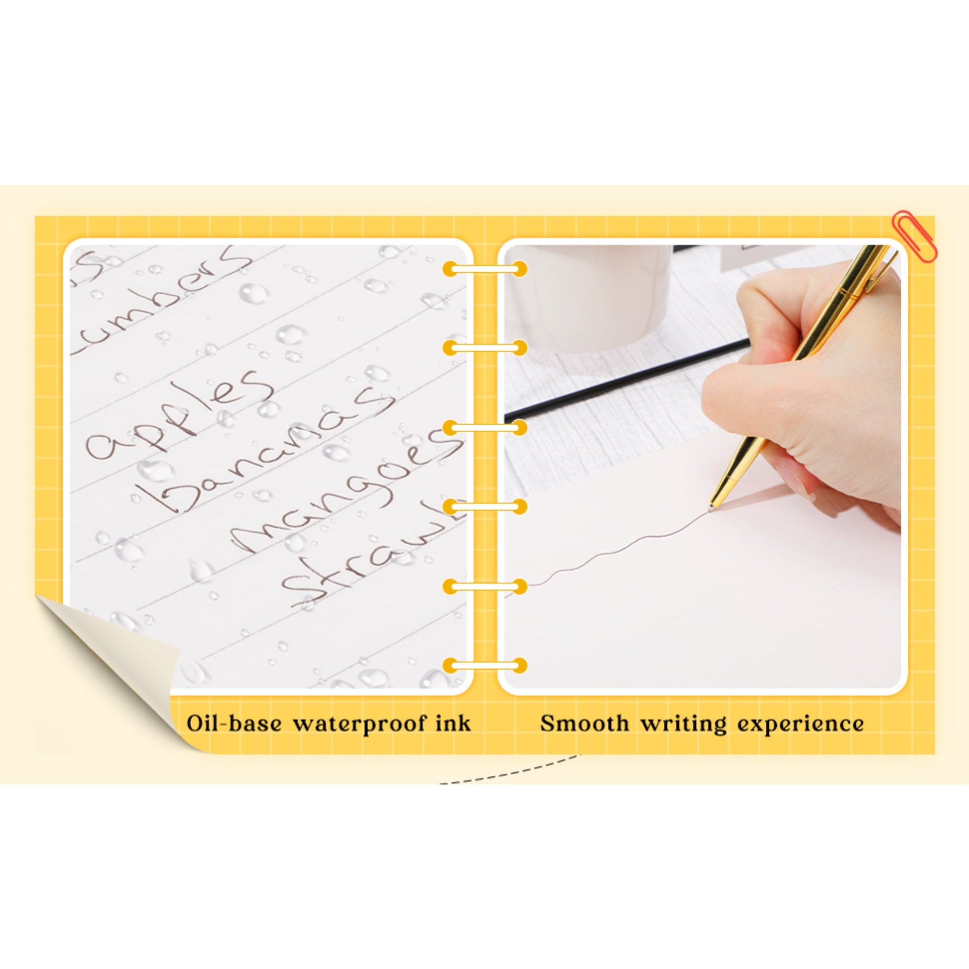 Qianfeng 25 Pack Bulk Gold Pens (2 Styles) Retractable Ballpoint Pens with Black Ink, 1.0mm Tip, Ideal for Wedding Favors and Office Business Use