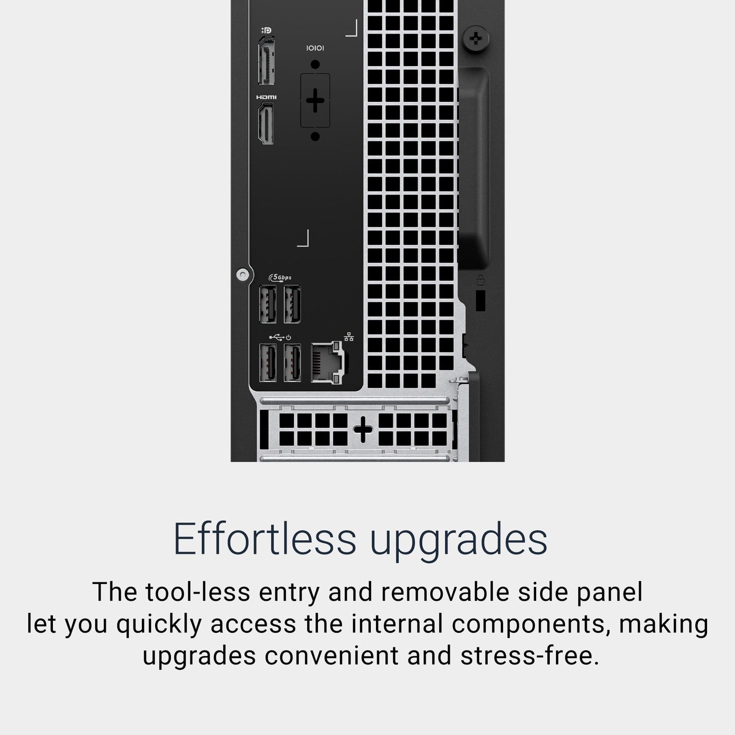 Dell Slim Desktop ECS1250 - Intel Core Ultra 7-265 Processor, Intel UHD Graphics, 16GB DDR5 5600MT/s Memory, 512GB M.2 SSD