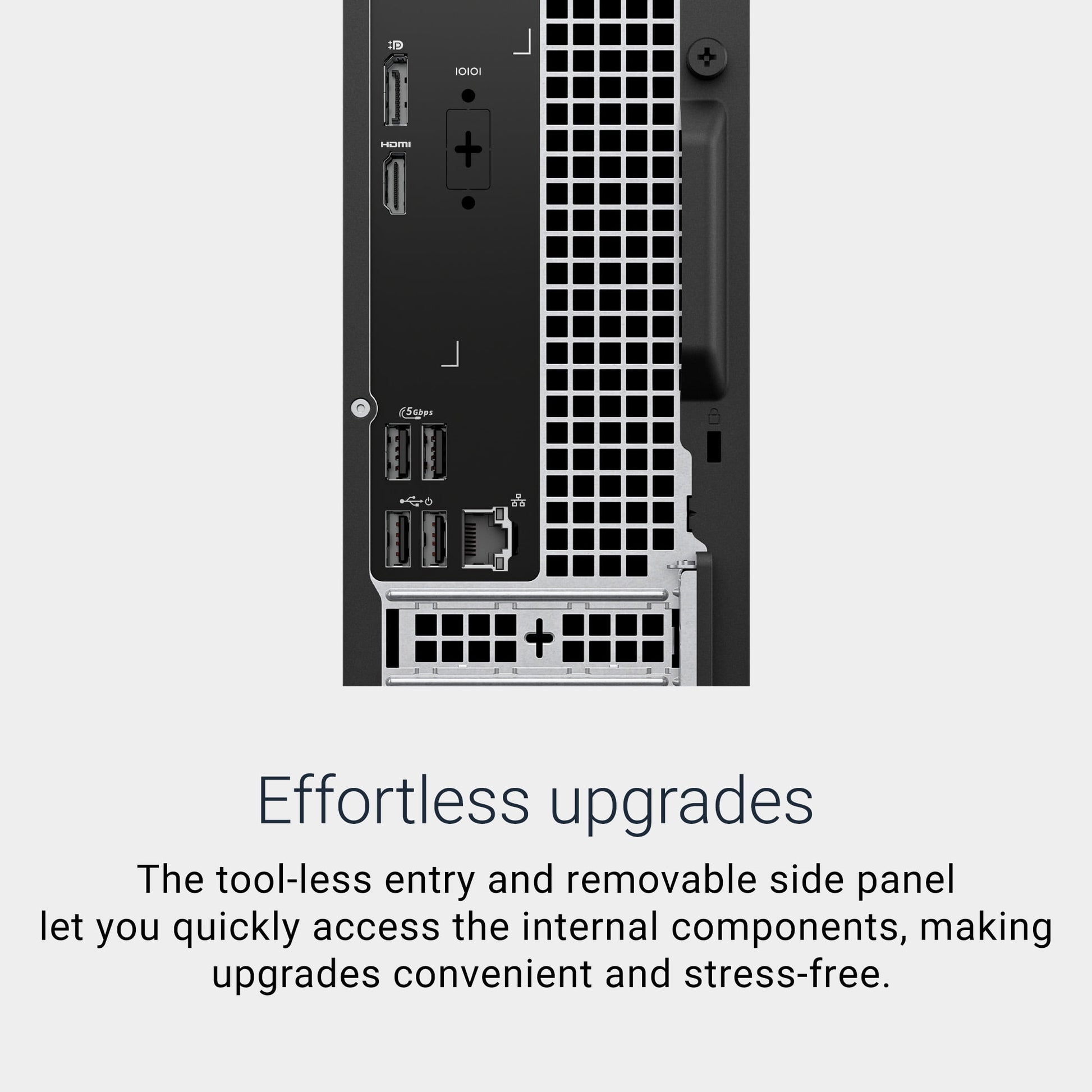Dell Slim Desktop ECS1250 - Intel Core Ultra 7-265 Processor, Intel UHD Graphics, 16GB DDR5 5600MT/s Memory, 512GB M.2 SSD