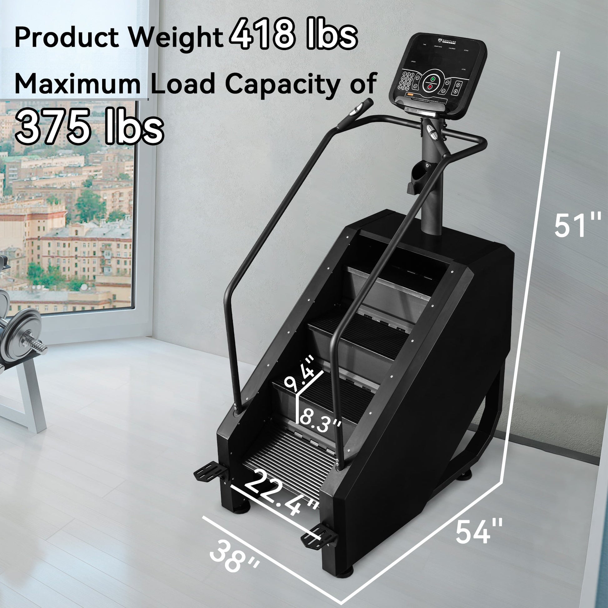 BalanceFrom Stair Climber Commercial Grade Stair Stepper Machine for Cardio and Lower Body Workouts