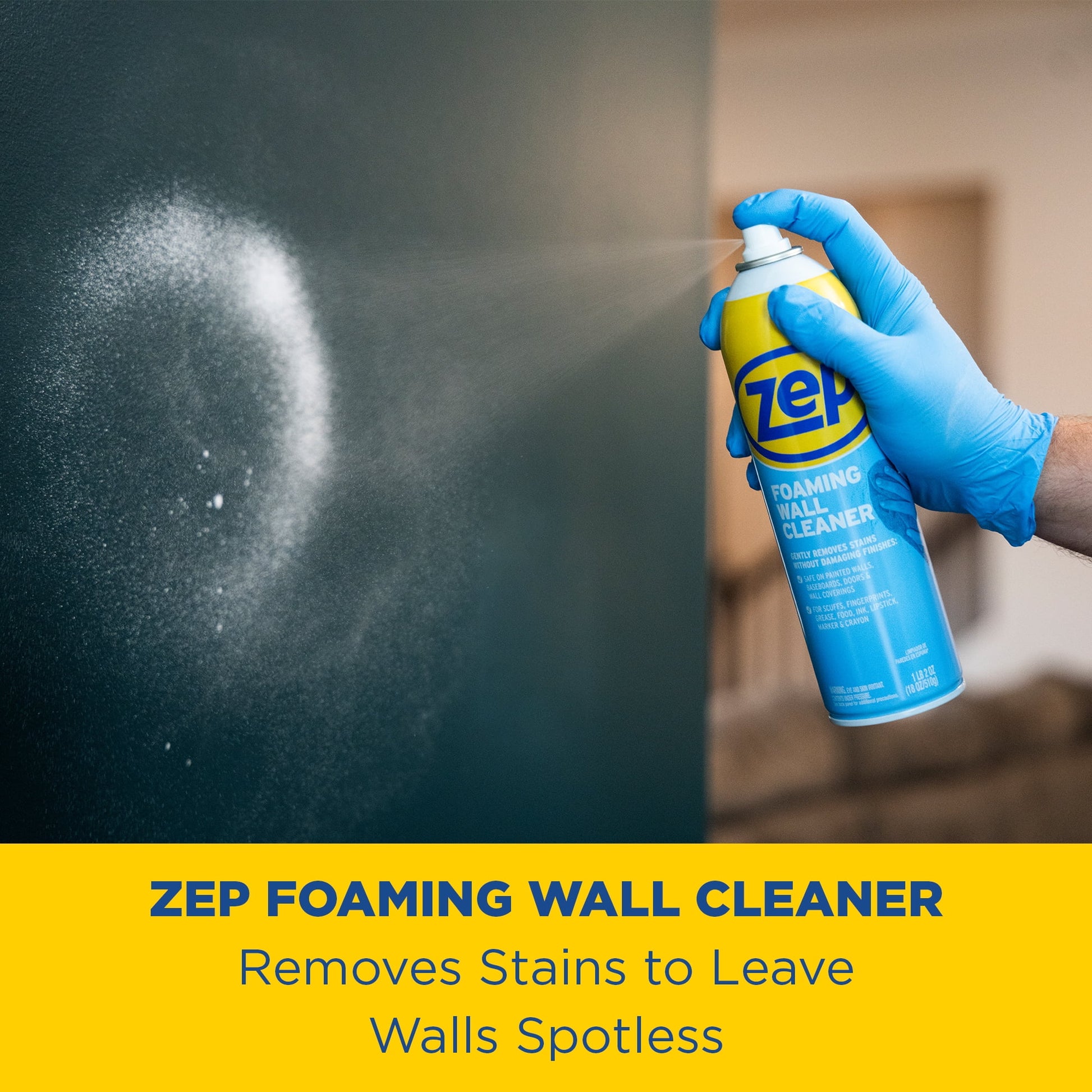 Zep No Scent Wall Cleaner Foam 18 oz