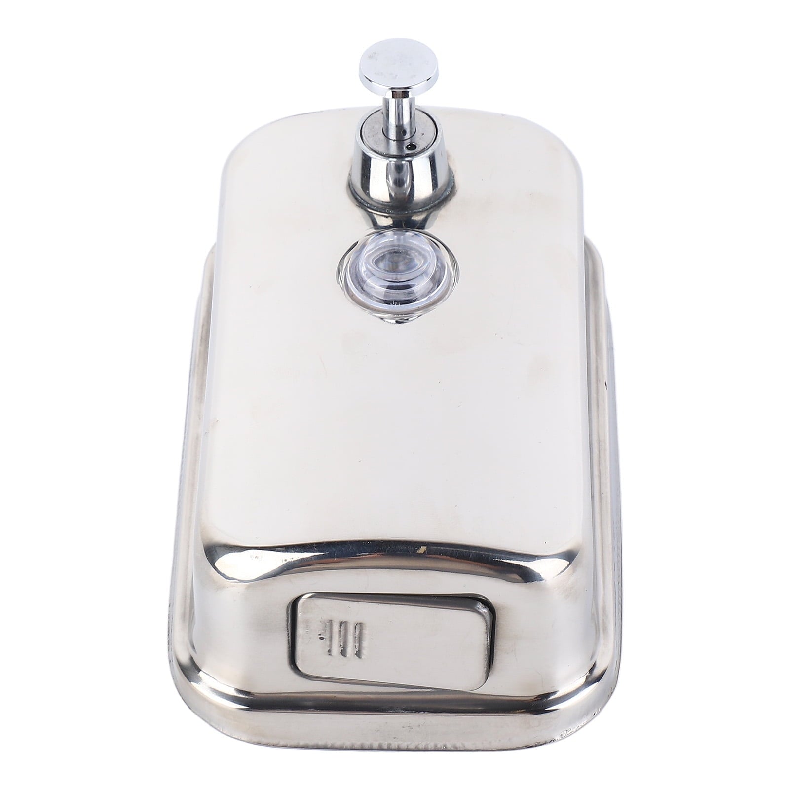 UsilkU Stainless Steel Wall Mounted Manual Soap Dispenser for Commercial & Hotel Restrooms, 16.9 oz / 500 ml