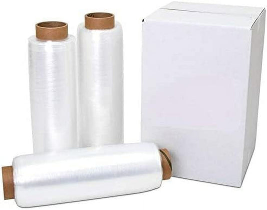 supplyhut 18'' x 1500' 80 Gauge 1 Roll Pallet Wrap Pre-Stretched Stretch Film Hand Shrink Wrap 1500FT,Clear